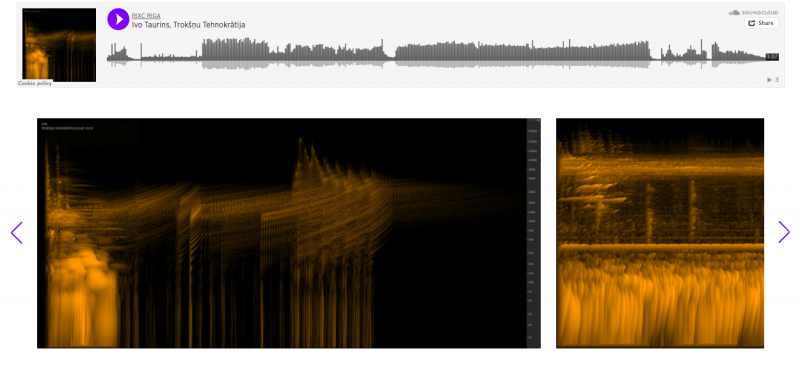 Ivo Tauriņa skaņas mākslas darbs “Trokšņu tehnokrātija” RIXC digitālās galerijas sadaļā