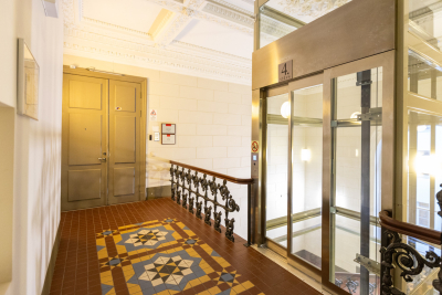 Kultūras ministrijas ēkas Z. A. Meierovica bulvārī 14, lifts 4 stāva līmenī