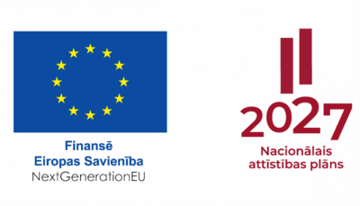 logo ar tekstu : finansē Eiropas Savienība