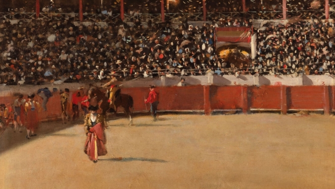 Ramon Casas (1866–1932). Bullfighting Ring. Undated. Oil on canvas. Private collection, Barcelona. Courtesy of the Galeria Senda. Publicity photo