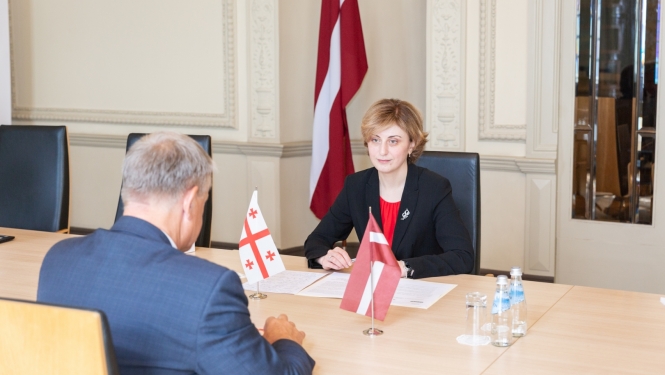Tikšanās ar Gruzijas vēstnieci Latvijā Tea Maisuradze