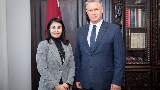 Tikšanās ar AAE vēstnieci Latvijā V.E. Hananu Al Alīli