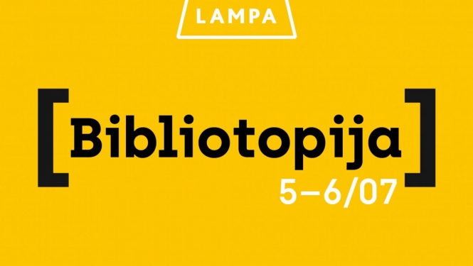 “Bibliotopijas” telts festivalā “Lampa”, publicitātes attēls