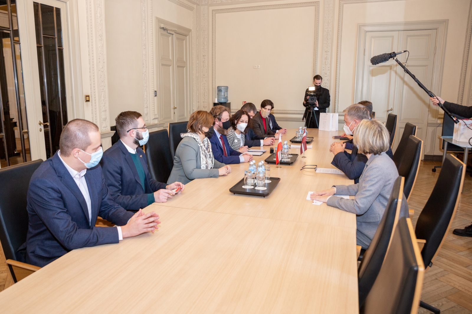 Tikšanās ar Polijas vēstnieci un Polijas Televīzijas TVP pārstāvju delegāciju