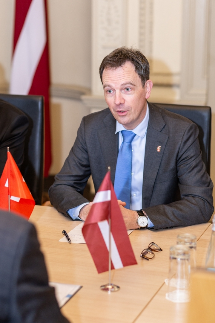 Tikšanās ar Šveices vēstnieku Latvijā V.E. Martēnu Mišlē (Martin Michelet)