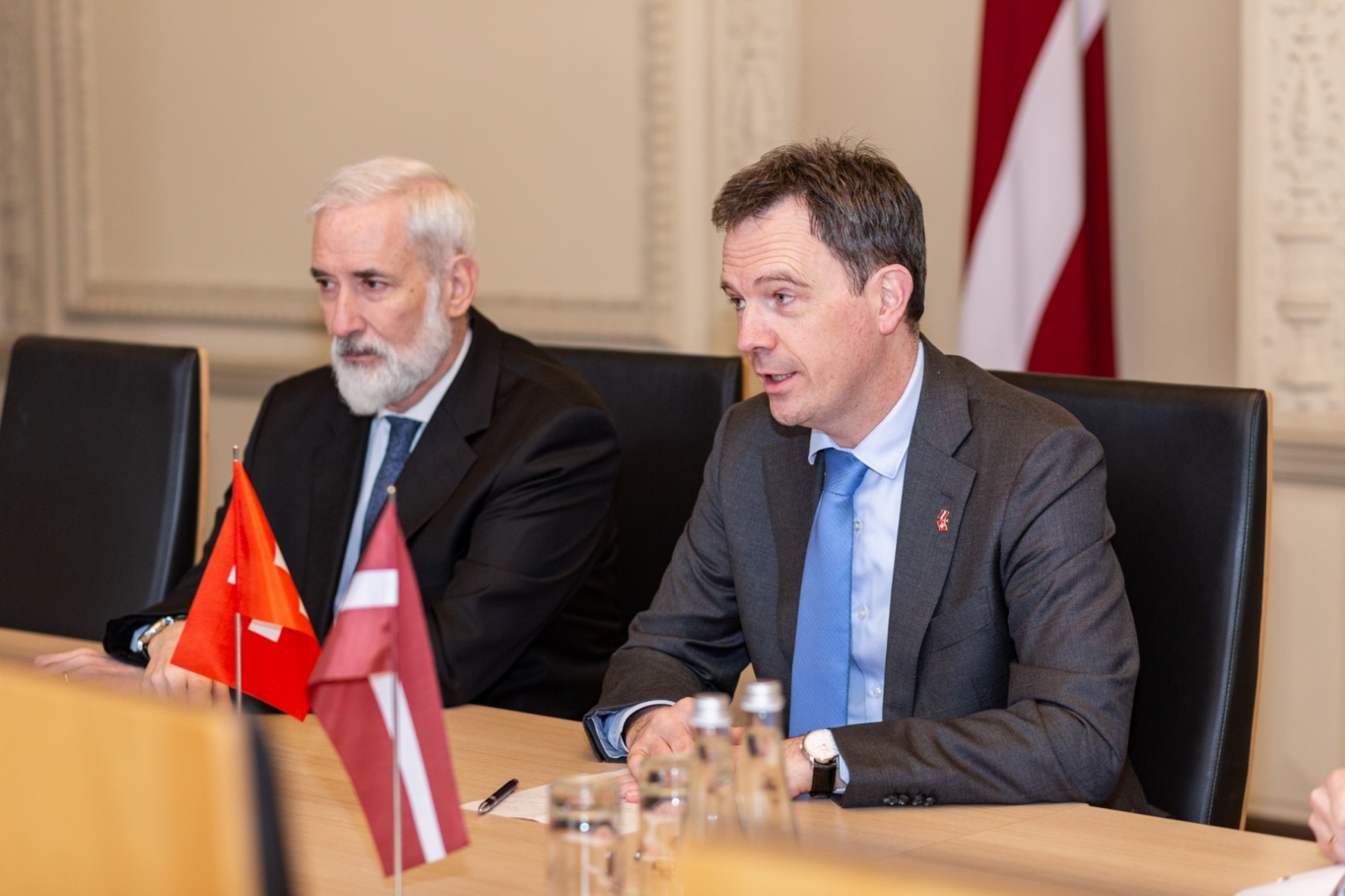 Tikšanās ar Šveices vēstnieku Latvijā V.E. Martēnu Mišlē (Martin Michelet)