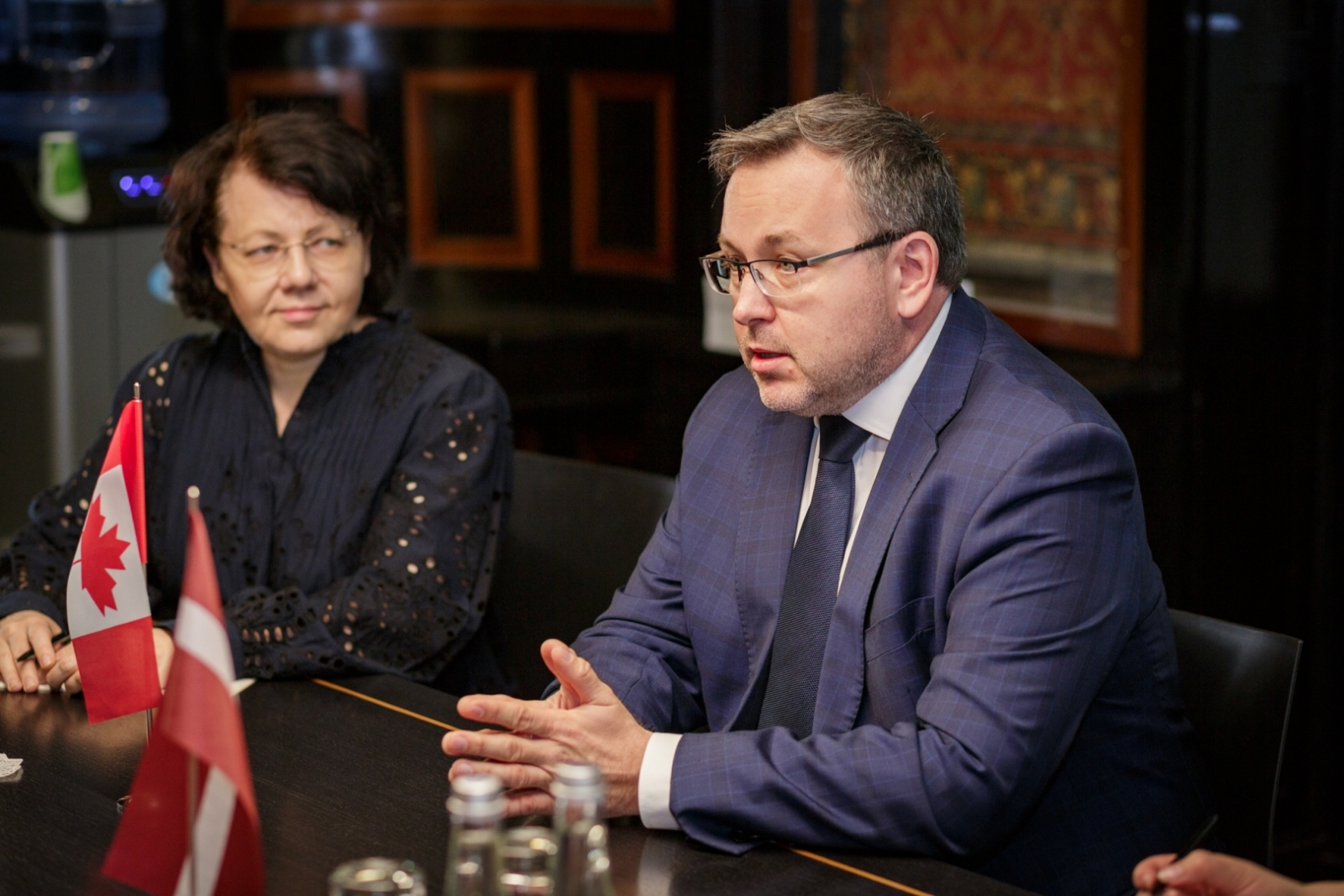 Tikšanās ar Kanādas vēstnieku Latvijā V.E. Braienu Svorku (H.E. Mr. Brian Szwarc)
