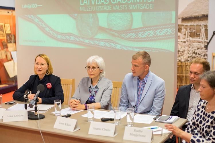 Izstādes "Latvijas gadsimts" preses konference
