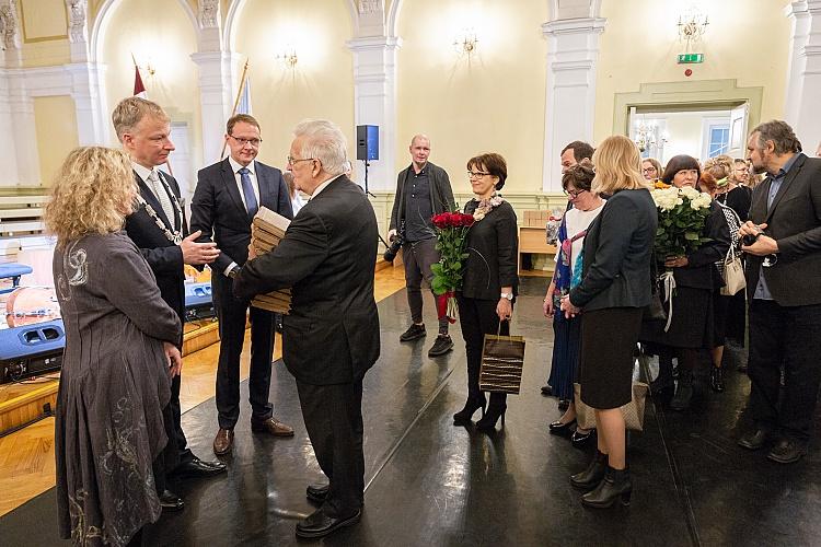 Jāzepa Vītola Latvijas Mūzikas akadēmijas svinīgā pieņemšanā par godu augstskolas 100. jubilejai