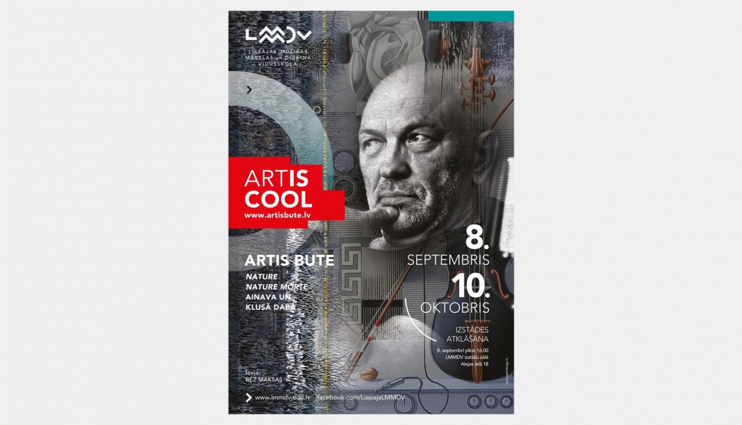 Mākslinieka un gleznotāja Arta Butes izstādes "ARTisCOOL!" vizuālais materiāls