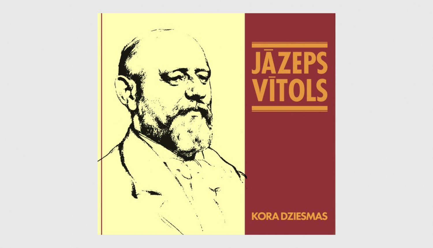 Jāzepa Vītola 1987. gada kordziesmu albuma vāks