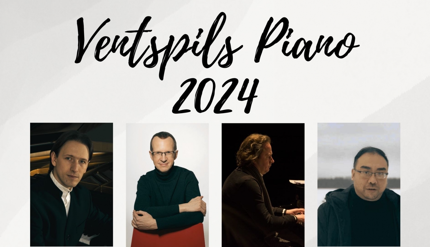 III starptautiskie jauno pianistu meistarkursi “Ventspils Piano 2024” - publicitātes attēls ar pasniedzējiem