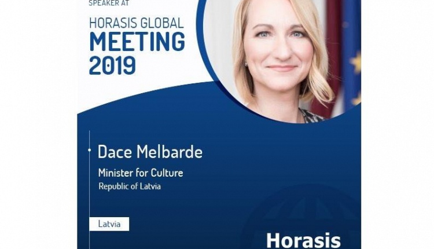 Kultūras ministre Dace Melbārde uzrunās pasaules valstu līderus Horasis globālajā sanāksmē