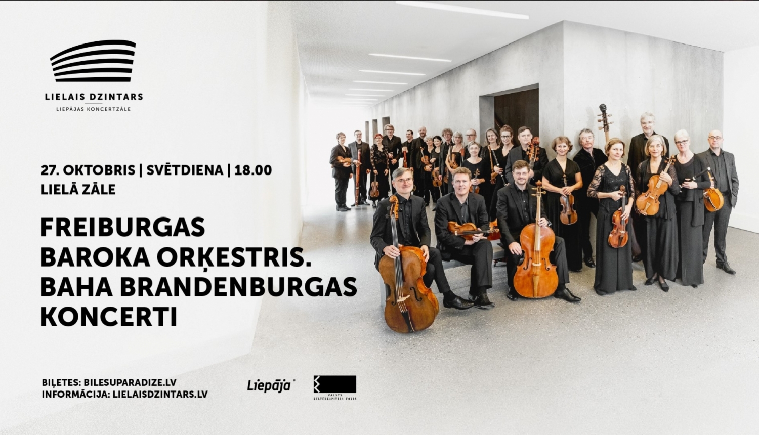 Freiburgas baroka orķestris Liepājas koncertzālē atskaņos Baha “Brandenburgas koncertus”