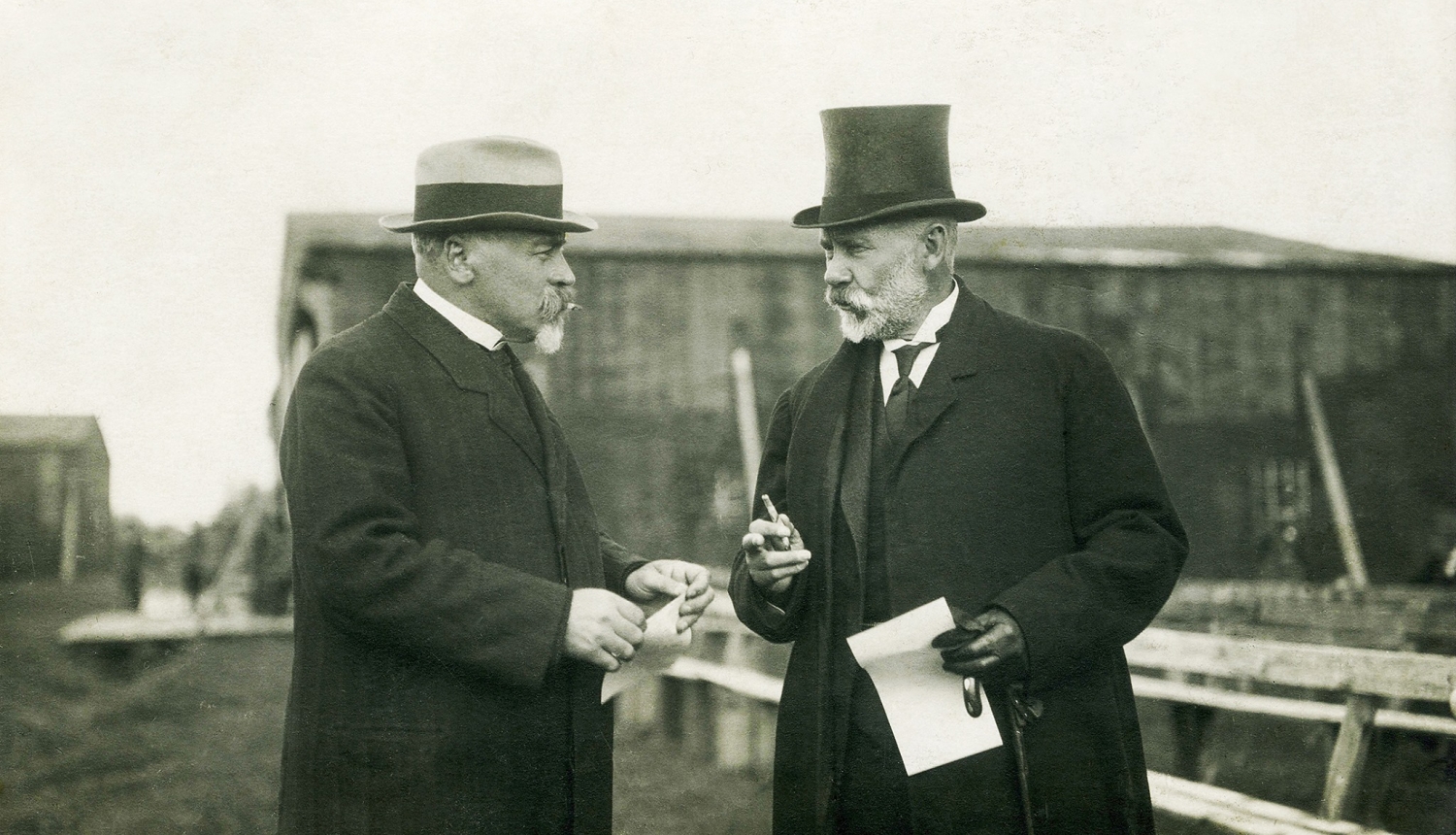 Jānis Čakste un Gustavs Zemgals, 1920.- gadi, foto no Mārtiņa Andersona privātā arhīva.