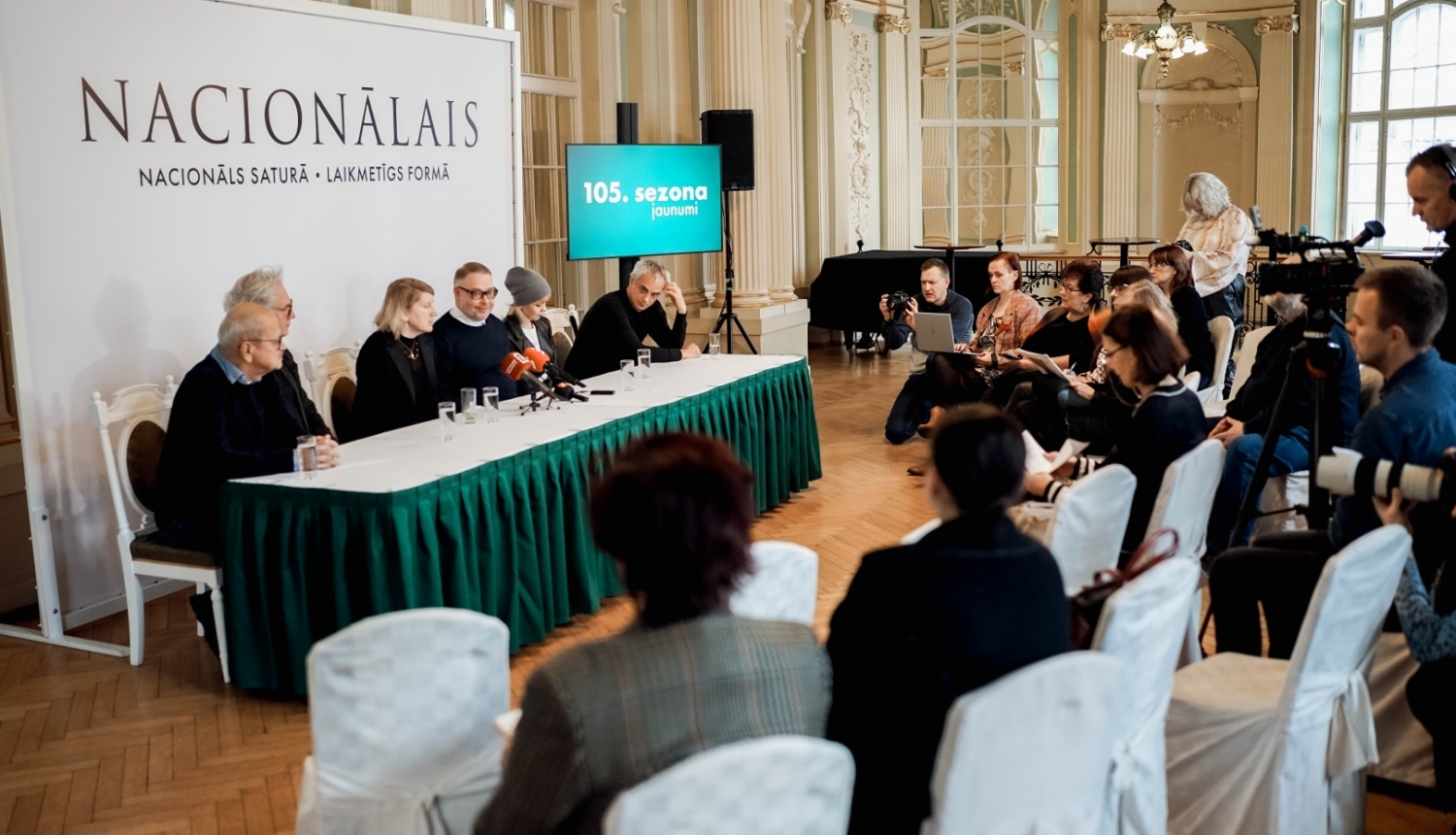 Preses konference par Latvijas Nacionālā teātra 105. sezonas turpinājumu
