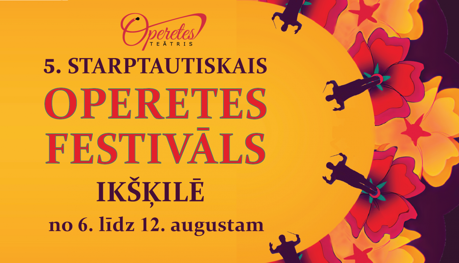 Operetes festivāla reklāmas plakāts