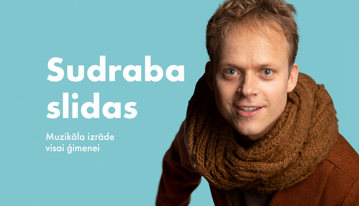 Izrādes “Sudraba slidas” publicitātes attēls, aktieris Uldis Siliņš