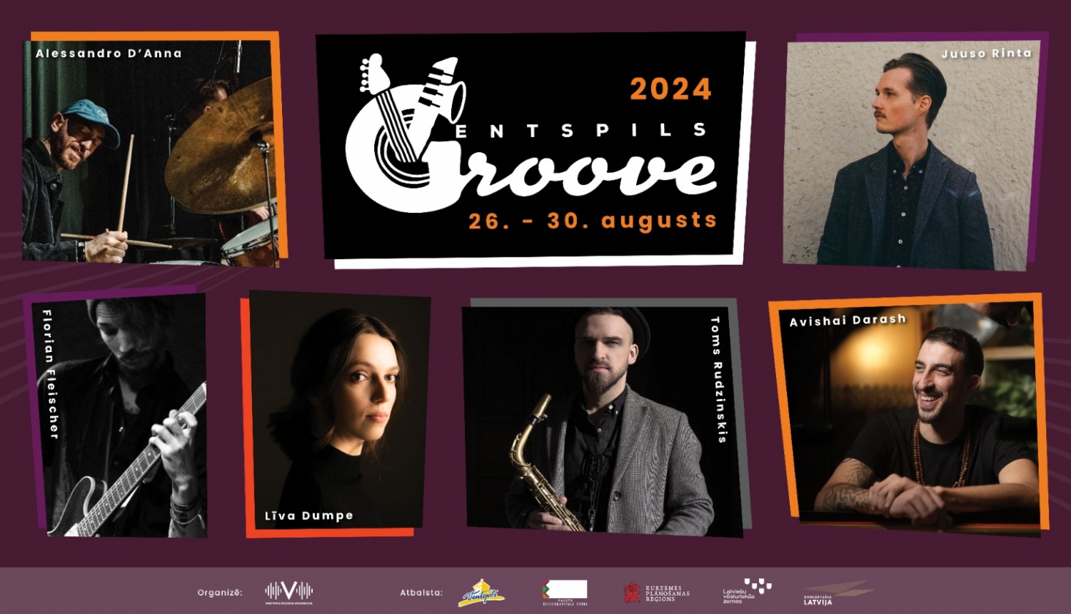 Festivāla "Ventspils Groove 2024" publicitātes attēls