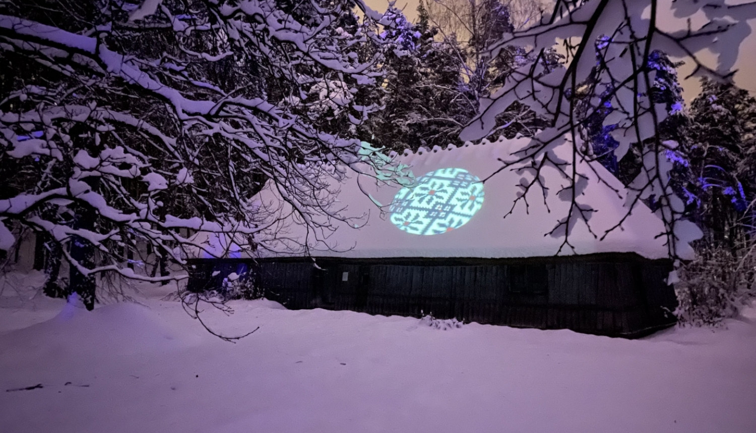 Gaismas instalāciju pastaigu taka “ Ziemas gaismas dārzs” Brīvdabas muzejā